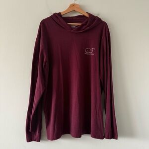 Vineyard Vines Edgartown Hooded Long Sleeve T Shirt Mens Large Preppy Casual